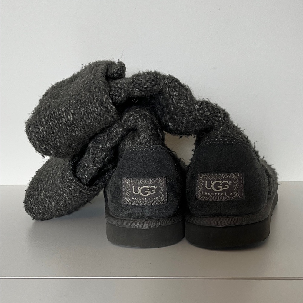 UGG Cardi Wool Knit Slippers Boots 9